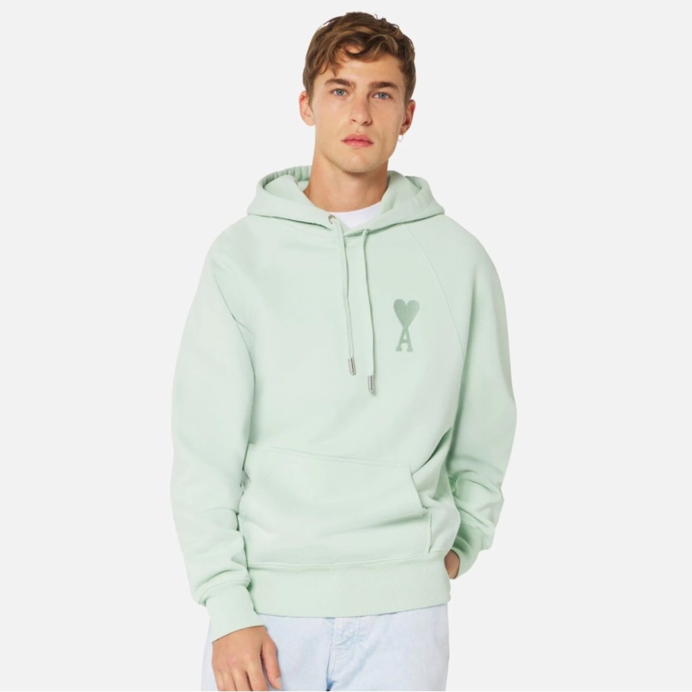 NWOT AMI Paris Green Ami De Cœur Hoodie